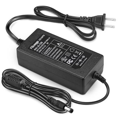 Facmogu DC 12V 3A Power Adapter, 100-240V AC to DC 12V 3A 36W Power Suppy with Barrel Connector 5.5x2.5mm & 5.5x2.1mm, 12 Volt 3 Amp Desktop Adpater 12V Switching Transformer AC/DC Power Converter - size: 12V 3A (2 Prong Plug)