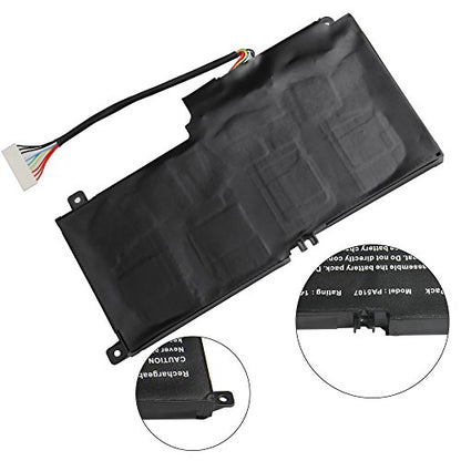PA5107 Laptop Battery for Toshiba Satellite P55 P55t S55 S55t Series P55-A5200 P55-A5312 P55T-A5116 P55T-A5118 P55T-A5202 S55-A5167 S55-A5275 S55-A5279 S55-A5294 S55-A5295 S55T-A5337 S55T-A5389 - size: 10.7*4.59*0.24inch PA5107
