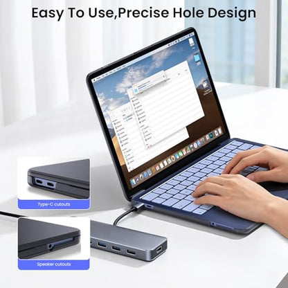 BlueSwan for MacBook Neo Case 13 inch 2026 Release A18 Pro Chip Model A3404 | 100% Match Official Color, Scratch Resistant, Easy to Snap on, Travel Essential, Back to School Gifts - color: Matte Black
