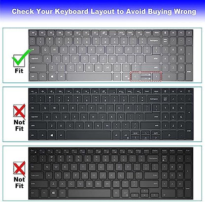 Keyboard Cover for 2026 2025 Dell 16 Plus Laptop DB16250 DB16255 DC16250 16", Dell Inspiron 15 3535 3530 3510 3511 3515 3525 5510 5515 5518, Vostro 3515 3520 3530 3510, Dell Latitude 3520 - color: GPink