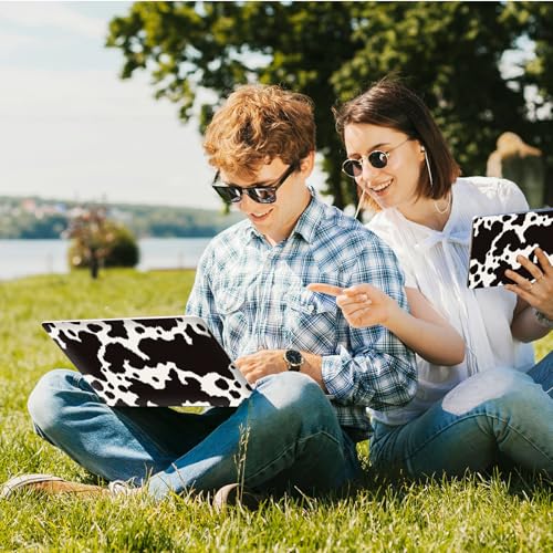 Universal Laptop Skin Sticker with 2 Wrist Pad Skins, Waterproof Scratch Resistant Vinyl Laptop Cover Decal, Cut to Fit for 11–15.6 Inch MacBook HP Dell Lenovo, Cow Print - color: Cow Print