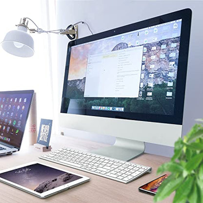 iClever BK10 Bluetooth Keyboard, Universal Bluetooth 5.1 Wireless Keyboard with Number Pad, Ergonomic Design, Multi-Device Compatibility, Stable Connection for Mac, iPad, iPhone, Android, Windows | Stable Connection for Mac,Windows,iPad,iPhone,Android - c