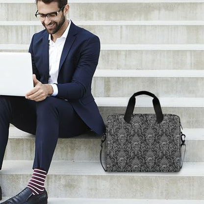 Skull Print Laptop Case 15.6 inch Computer Bag | Waterproof Laptop Briefcase Laptop Bag for Women & Men - color: Color17