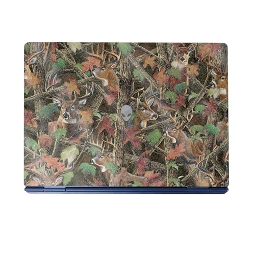 Glossy Glitter Laptop Skin Compatible with Alienware 16/16X Aurora (2025) - Buck Camo - Premium 3M Vinyl Protective Wrap Decal Cover - Easy to Apply | Crafted in The USA by MightySkins - color: Buck Camo, size: 16/16X Aurora (2025) Full Cover Skin, style: