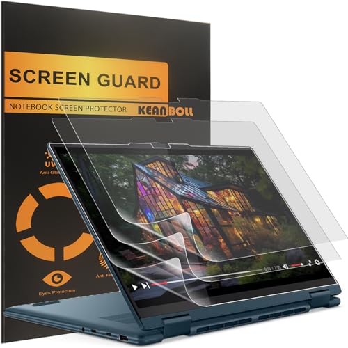 KEANBOLL 3-Pack Designed for 2024-2023 Lenovo Yoga 7 / 7i 14" 2-in-1 Touchscreen Laptop Screen Protector,(14IML9/14AHP9/14ARP8/14IRL8), Anti Glare and Anti Fingerprint (Matte) Shield - color: Anti Glare