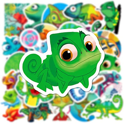 50Pcs Chameleon Stickers - Waterproof Vinyl Removable No Residue Stickers, for Skateboard Fridge Laptop Phone Luggage, Suitable for Kids Girls Adults Boys(Chameleon) - color: Chameleon