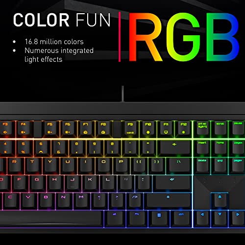 CHERRY XTRFY MX 2.0S, Wired Mechanical Gaming Keyboard with RGB-Lighting, Designed in Germany, Full Key Rollover, Anti Ghosting, Cherry MX2A Blue Switches, White - color: White, size: MX2A Blue