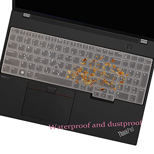 Keyboard Cover for Lenovo ThinkPad E16 L16 P16 P16v T16 P16s (Gen 3/Gen 2/Gen 1) 16 inch, Thinkpad L15 Gen 4/3 15.6 inch (Not Fit Thinkpad Z16,L15 Gen 2/1) -Clear - color: Clear