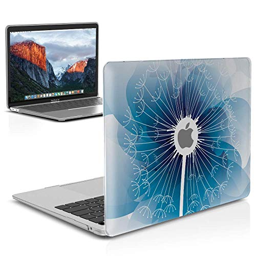 IBENZER Compatible with 2022 2021 2020 MacBook Air 13 inch case M1 A2337 A2179 A1932, Plastic Hard Shell Case for Mac Air 13 Retina Display with Touch ID, Dandelion, MAD-T13PGY A - color: Dandelion