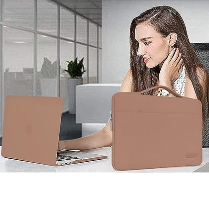 MOSISO Compatible with MacBook Air 13 inch Case M5 2026 M4 2025 M3 M2 2024-2022 A3449 A3240 A3113 A2681,Hard Shell&Sleeve Bag&Keyboard Skin&Webcam Cover&ScreenFilm for MacBook Air 13.6, Caramel Brown - color: Caramel Brown
