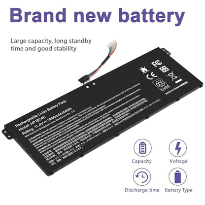 AP18C4K AP18C8K Battery for Acer Spin 3 SP313-51N SP314-54N,Aspire 5 A515-43 A515-43G A515-44 A515-44G A515-54 A515-54G A515-56 3ICP5/81/68,3INP5/82/70，KT0030G020,KT0030G020,KT00304012,KT00304012 - size: 9.8*3.38*0.31inch AP18C4K
