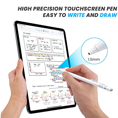 Stylus Pen for Samsung Galaxy Tab A 10.1 2022, EDIVIA Digital Pencil with 1.5mm Ultra Fine Tip Pens for Samsung Galaxy Tab A 10.1/10.5/8 Inch Stylus, White