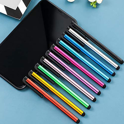 Outus 30 Pieces Stylus Pens for Touchscreen Capacitive Slim Stylus Pens for Universal Touch Screens Devices, Compatible with iPhone, Ipad, Tablet (10 Colors)