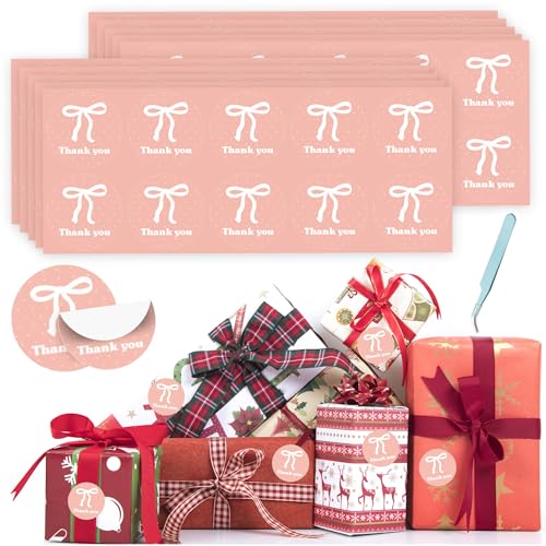 for iPad Case with 10 sets Cute DIY Vinyl Laptop Stickers Tweezers Decals, Waterproof Aesthetic Stickers Suitable for Phone, Water Bottles, Cups,Suitcases, Anywhere-Pink-White Polka Dot Bow - color: Pink-white Polka Dot Bow