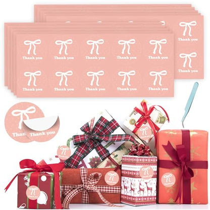 for iPad Case with 10 sets Cute DIY Vinyl Laptop Stickers Tweezers Decals, Waterproof Aesthetic Stickers Suitable for Phone, Water Bottles, Cups,Suitcases, Anywhere-Pink-White Polka Dot Bow - color: Pink-white Polka Dot Bow