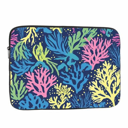 Laptop Sleeve Bag 15.4 15.6 Inch,Underwater Seaweed Colorful Protective Polyester Computer Cases Laptop Cover Briefcase Bag Tablet Travel Cover - color: LPS-018