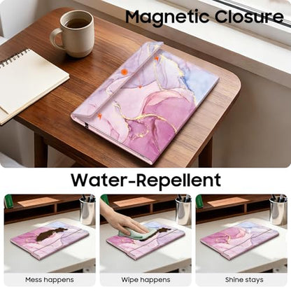 Fintie Protective Case for 14 inch HP/Lenovo/ASUS with Pocket, Pink | Fits for 14'' HP 14-ee, Lenovo IdeaPad 1 Gen 7, ASUS Vivobook 14 X1404, Dell Latitude 3440 - color: Pink