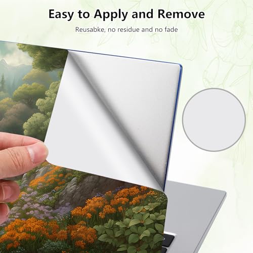Laptop Skin Sticker Decal, Universal Reusable Vinyl Laptop Cover for 12" 13" 13.3" 14" 15" 15.4" 15.6" Notebook PC, Waterproof Scratch-Resistant with 2 Wrist Pads, Easy to Apply & Remove,Forest Art - color: Forest Art