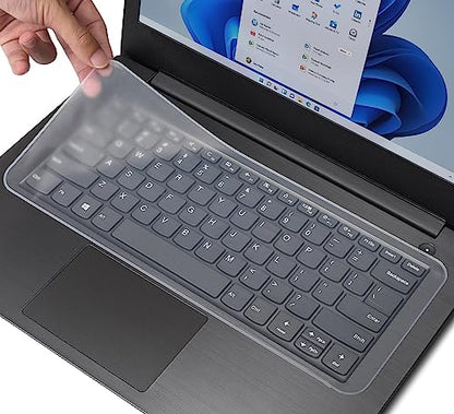 Universal 13" 14" Laptop Keyboard Cover Skin for 13-14 Inch Laptop Notebook Keyboard, Ultra Thin Dell HP Acer ASUS Lenovo MacBook Keyboard Protector(12.2" x 5.07") - Clear - size: 13-14 inch Universal Laptop Keyboard