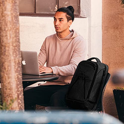 Knack Series 1 Laptop Backpack Fits up to 15 Inch - Knack Bags Carry-On Backpack, TSA Approved, Expandable Travel Backpacks With 3 Day Outfit Capacity (Stealth Black, Medium) - color: Black, size: Medium
