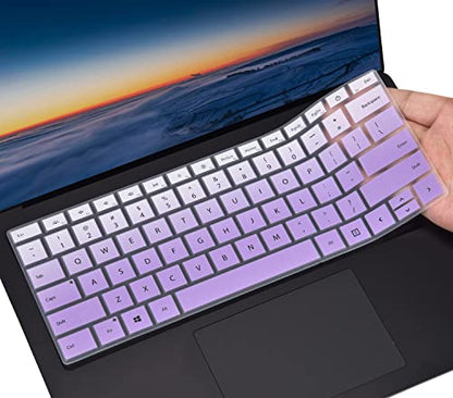 CaseBuy Keyboard Cover for 2023-2019 Microsoft Surface Laptop 6/5 / 4/3 Gen 13.5" & 15 inch Accessories Protective Skin (Not Fit Surface Laptop 7 2024 2025), Ombre Purple - color: Ombre Purple
