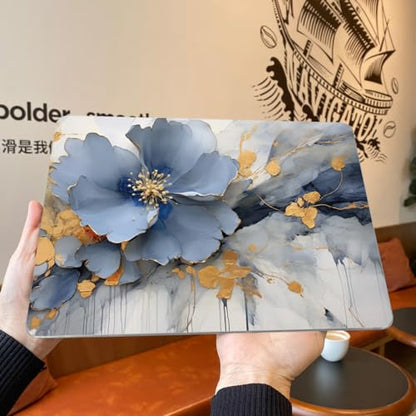 Teryeefi Compatible with M2 M1 MacBook Pro 13 inch Case A2338 A2251 A2289 A2159 A1989 A1706 A1708 (Release 2016-2020 2022),Protective Slim Cover+Keyboard Cover for MacBook Pro 13 Touch Bar, Art Floral - color: Art Flowers-002