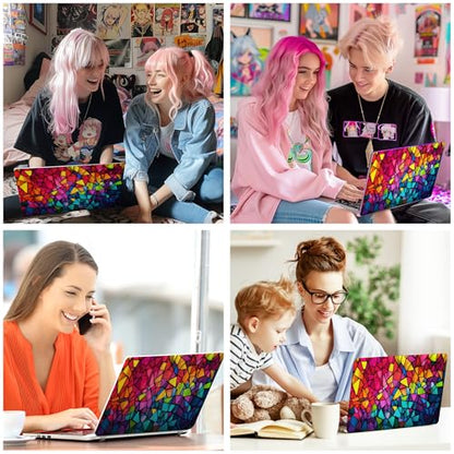 Laptop Skin Decal HP 14" - Mozaic, Laptop Cover Sticker, No Cutting Required, No Bubble, Waterproof, Scratch Resistant - Including Wide Screen and Wrist Pad - size: 14 inch