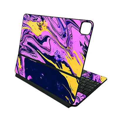 MightySkins Skin Compatible with Apple Magic Keyboard for iPad Pro 12.9" (3rd-6th Generation) - Pink Wiggle | Protective, Durable, and Unique Vinyl Decal wrap Cover | Easy to Apply | Made in The USA - color: Pink Wiggle