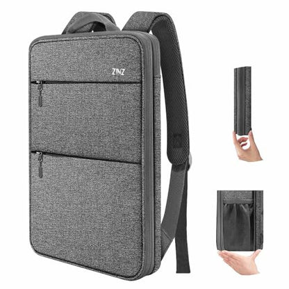 ZINZ Slim & Expandable Laptop Backpack 15 15.6 16 Inch Case, Water Resistant Travel Backpack Compatible with MacBook Pro/Neo 16" 15", Dell XPS 15 16 and Most 15" 15.6" 16" Notebooks，D01G02 - color: D01g02, size: 15"-16"