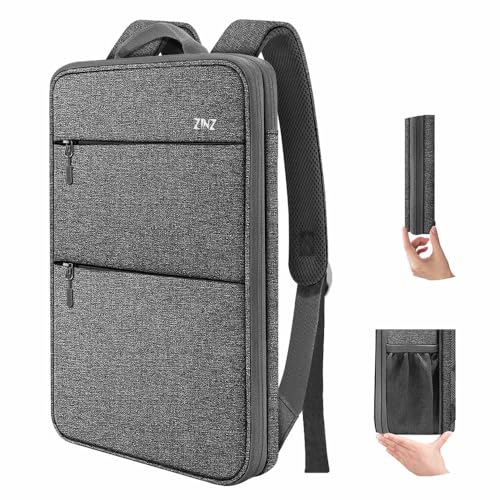 ZINZ Slim & Expandable Laptop Backpack 15 15.6 16 Inch Case, Water Resistant Travel Backpack Compatible with MacBook Pro/Neo 16" 15", Dell XPS 15 16 and Most 15" 15.6" 16" Notebooks，D01G01 - color: D01g01, size: 15"-16"