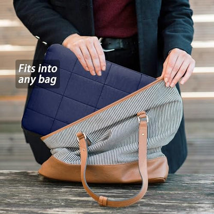 Puffy Laptop Sleeve 15-16 Inch Matte Navy, Waterproof Carrying Case Bag for Women, Fluffy Computer 15.6 HP Case, Compatible with MacBook Pro 16 Inch, MacBook Air M2 M1, Asus/Dell XPS/Lenovo - color: Matte Navy, size: 15-16 inch