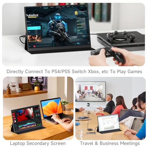 AYY 16" 2.5K 120Hz Portable Monitor, 2560x1600 HDR IPS Display, QHD 100% sRGB, USB-C & HDMI, Eye Care External Second Screen, for Laptop/PC/Phone/PS4/5/Xbox/Switch - size: 16 Inch, style: 2.5K 120Hz