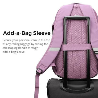 Swissdigital Design Laptop Backpack with USB Charging Port, Travel Backpack Fits 15.6 inches Computer, 31L College School Backpack for Men, Pink Camo | SD803-93 - color: Pink Camo