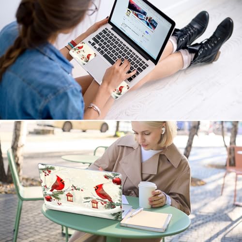 Universal Laptop Skin for 13-16 Inch Laptops,Vinyl Protective Sticker Decal,Easy DIY Trim-to-Fit for HP/Dell/MacBook,Bubble-Free & Removable,Cardinal Bird Berries - color: Cardinal Bird Berries