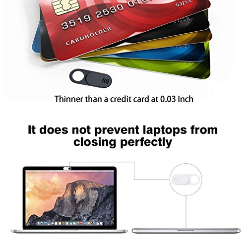 Webcam Cover Slide, Ultra Thin Round Hole Laptop Camera Cover Slide Blocker for Computer MacBook Pro iMac PC Tablet Notebook Surface Pro Echo Show Camera, Ultra Thin Privacy Protector（6 pack） - size: 1.1in*0.39in*0.03in