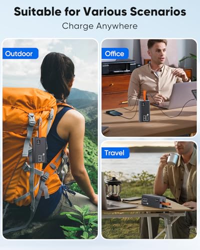 80000mAh Portable Charger Power Bank High Capacity, Fast Charging 30W PD USB C Battery Pack, 5 Output & 2 Input Large Battery Bank with LED Display & Non-Slip Design for Phone Camping Travel Outdoors - size: 80000mAh - P80-Style2