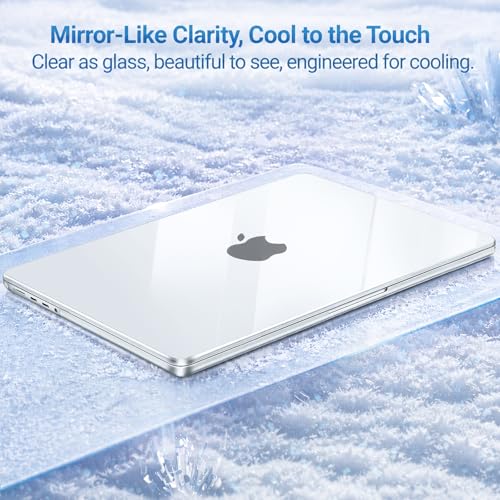 MOSISO Compatible with MacBook Pro 16 inch Case M5 M4 M3 M2 M1 2026-2021 | A3429 A3428 A3403 A3186 A2991 A2780 A2485, Protective Hard Shell Case&Keyboard Cover&Screen Film&Pouch, Crystal Clear - color: Crystal Clear