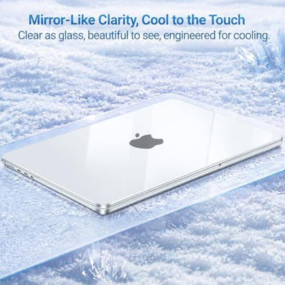 MOSISO Compatible with MacBook Pro 16 inch Case M5 M4 M3 M2 M1 2026-2021 | A3429 A3428 A3403 A3186 A2991 A2780 A2485, Protective Hard Shell Case&Keyboard Cover&Screen Film&Pouch, Crystal Clear - color: Crystal Clear