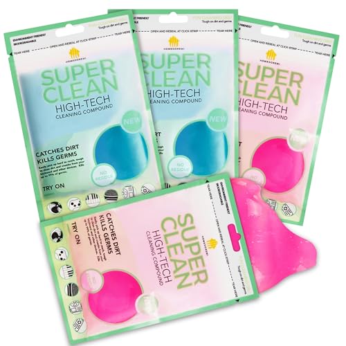 Car Cleaning Gels, 4-Pack Universal Auto Detailing Tools Car Interior Cleaner Putty, Dust Cleaning Mud for PC Tablet Laptop Keyboard, Camera, Printers, Calculator - 320g (2.8oz/pcs) - color: Blue,Pink