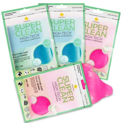 Car Cleaning Gels, 4-Pack Universal Auto Detailing Tools Car Interior Cleaner Putty, Dust Cleaning Mud for PC Tablet Laptop Keyboard, Camera, Printers, Calculator - 320g (2.8oz/pcs) - color: Blue,Pink