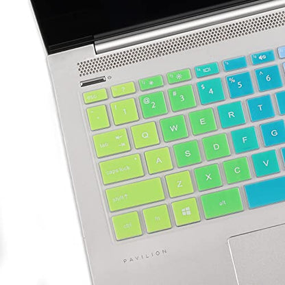 Keyboard Cover for HP Stream 14" Laptop, HP Laptop 14-dq/dk/cf/fq 14-cf0006dx 14-cf2033wm 14-cf0013dx cf2733wm 14-cf2112wm 14-cf2111wm 14-fq1025cl 14-fq0013dx 14-fq0045nr 14-fq1003cl fq0032ms -Rainbow - color: Rainbow