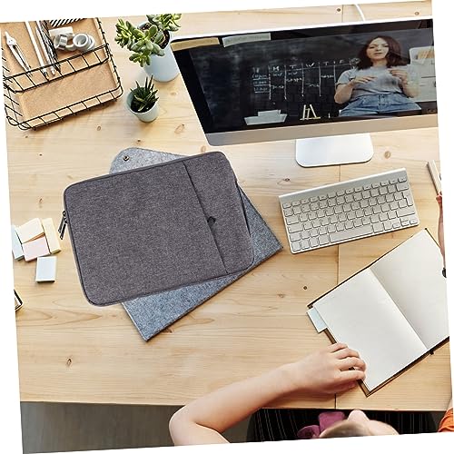 LALAFINA 1Pc Laptop Sleeve Case for Lightweight Pouch Organizer with Double Zippers for Office Travel and Leisure for Accessories and Essentials