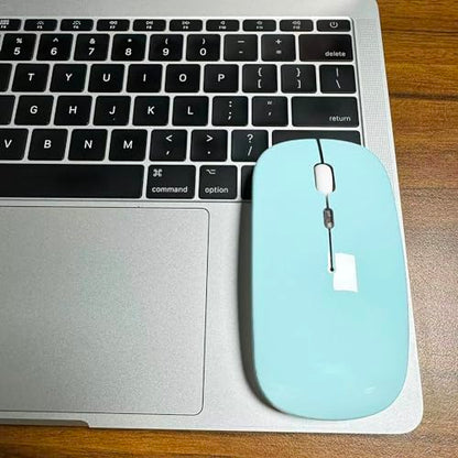 PEIBO Bluetooth Wireless Mouse for Laptop mac MacBook ipad MacBook air MacBook pro pc Desktop Computer Windows Chromebook Notebook - color: Jelly blue