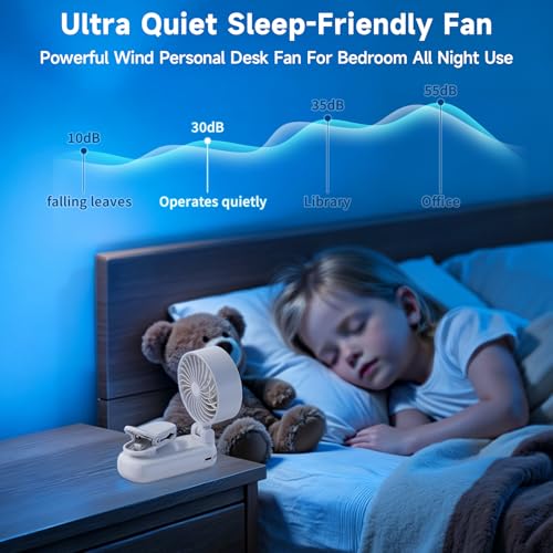 Portable Handheld Turbo Fan with Ice Cooler, Clip-On Mini Fan for Umbrella, 5 Speeds, 4000mAh Battery & Up to12H, LED Display, Rechargeable, Gift for women, Summer Travel Essential (White) - color: Z10-White