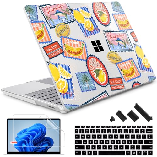 Case for Surface Laptop 5/4/3 13.5", Post Stamps | Hard Shell Case with Keyboard Cover & Screen Protector. Fits Surface Laptop 5/4/3 13.5" Metal Palm Rest Models 1951/1868. - color: Post Stamps
