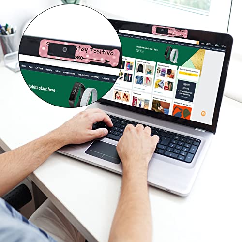 Webcam Cover, 3 Pieces, Laptop Camera Cover, Privacy Shielding Capacity is Twice as Big as The Traditional, Suitable for Computer Mobile Phones, laptops, Tablets and so on (Stay Positive) - color: Stay positive
