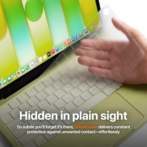 GhostCover Original Premium Ultra Thin Keyboard Cover Protector, Compatible with 2026 MacBook Neo 13" A3404 (Touch ID), US ANSI Layout, Clear
