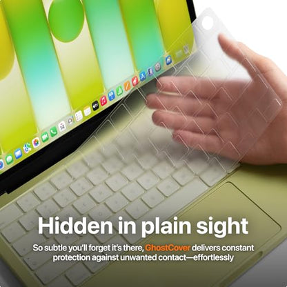 GhostCover Original Premium Ultra Thin Keyboard Cover Protector, Compatible with 2026 MacBook Neo 13" A3404 (Touch ID), US ANSI Layout, Clear