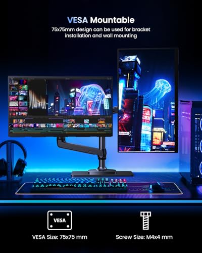 UPERFECT Portable Monitor 4K 144Hz QLED, 19" UHD 3840×2160 Gaming Monitor | 500 Nits, 2000:1, 146% sRGB, 0.1ms, Built-in Stand & VESA Mount, Travel Gaming Monitor for Laptop, PC & Gaming Consoles - size: 19"