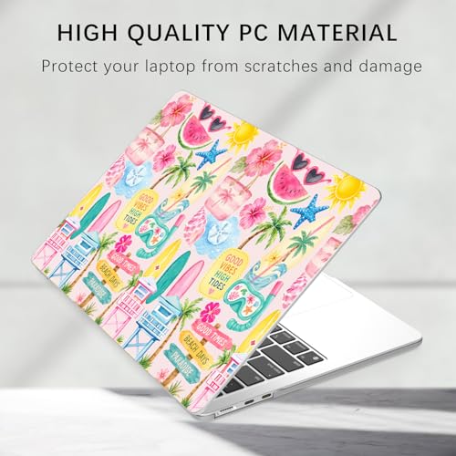 Compatible with MacBook Neo 13 inch Case 2026 Sea Beach Palm Tree | Release Model A3404 with A18 Pro Chip | Cute Protective Hard Shell Matte Cover for MacBook Neo 13'' - color: Beach A, size: MacBook Neo 13 inch